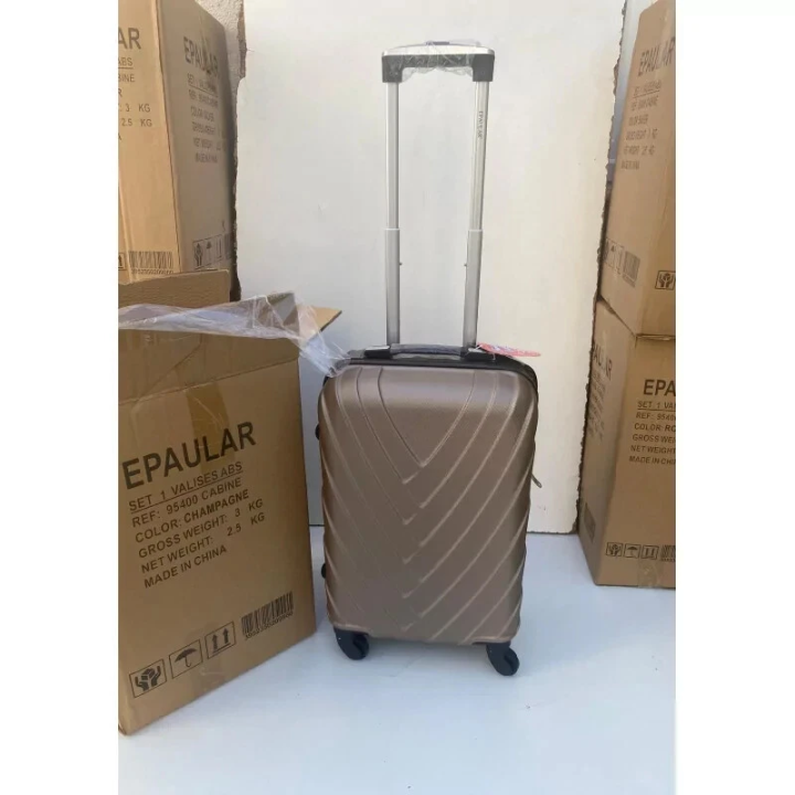 Valise Cabine Rigide 55 cm ABS - 4 Roues Multidirectionnelles Légère & Résistante