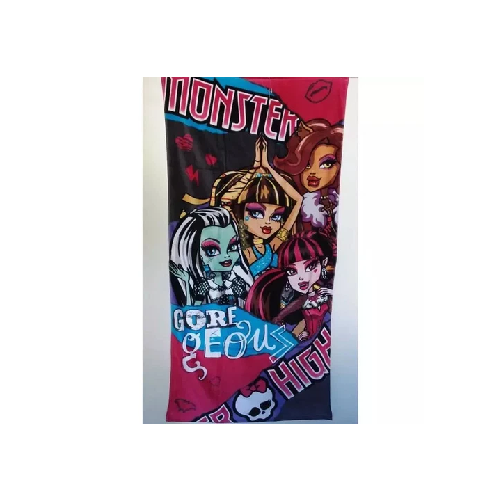 Drap de Plage Monster High 100% Coton - Serviette de Bain & Piscine 70x140 cm - 2 Modèles