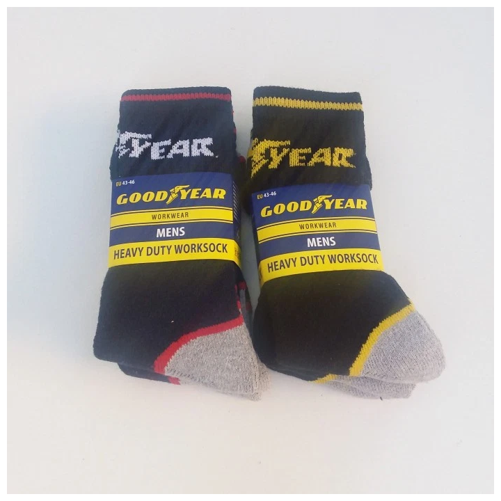 Goodyear Men's Warm Work Socks (Pack of 6 Pairs) - Heavy Duty & Thick - Sizes 39/42 & 43/46
