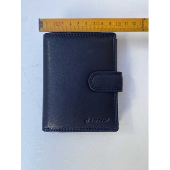 Lotto Men's Genuine Leather Wallet with Coin Pocket & Card Holder - Gift Box Included