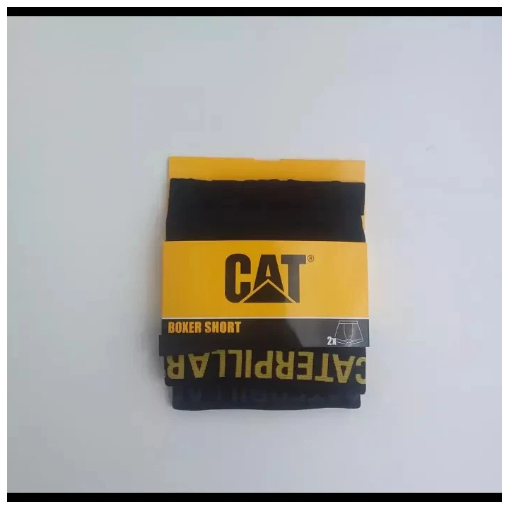 Caterpillar Lot de 2 Boxers Noir Homme paquet face
