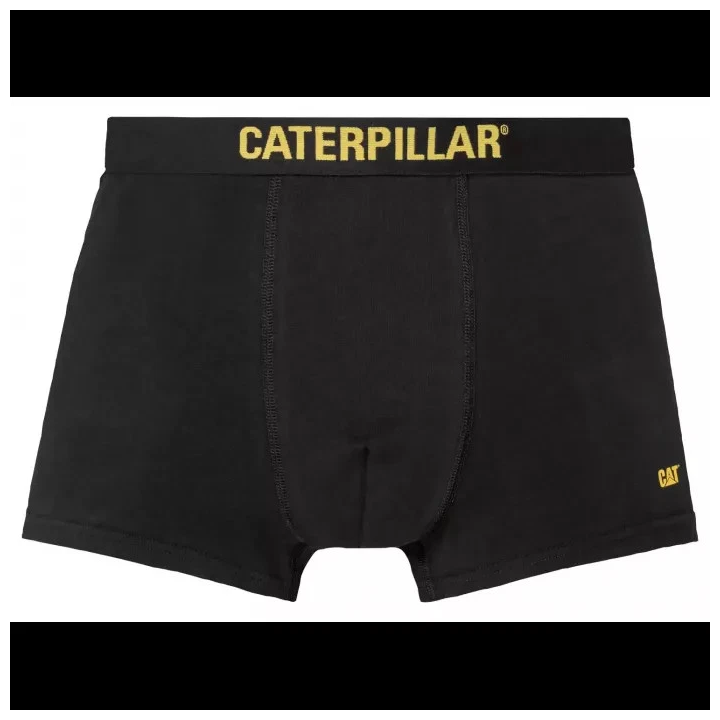 Caterpillar Lot de 2 Boxers Homme écriture jaune