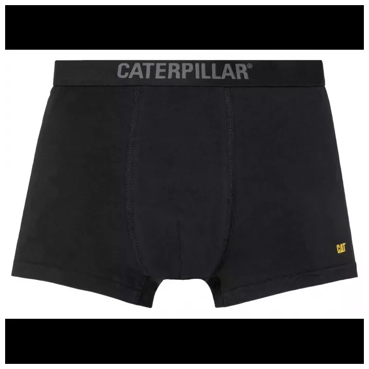 Caterpillar Men's Boxer Shorts (Pack of 2) – Grey Lettering