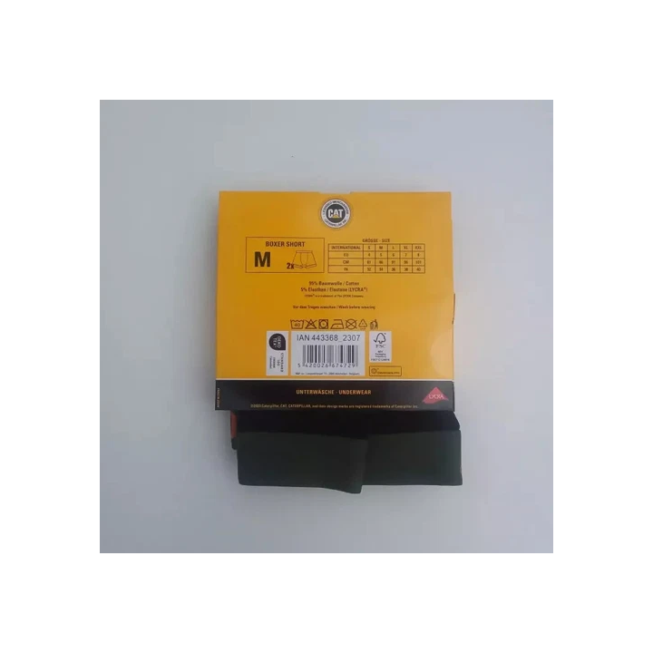 Caterpillar Lot de 2 Boxers Kaki Homme paquet arrière
