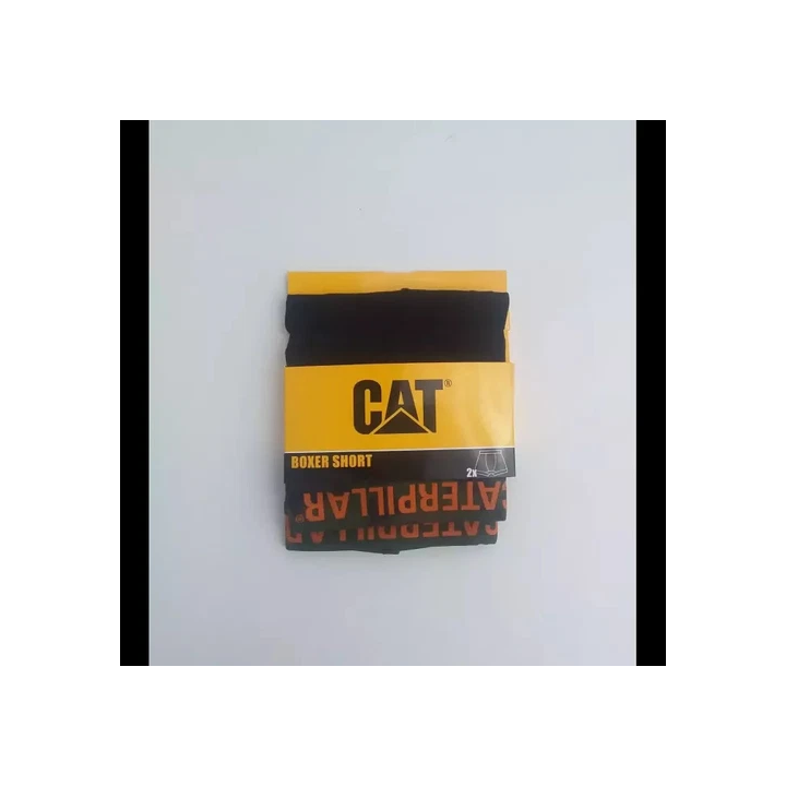 Caterpillar Lot de 2 Boxers Kaki Homme paquet face