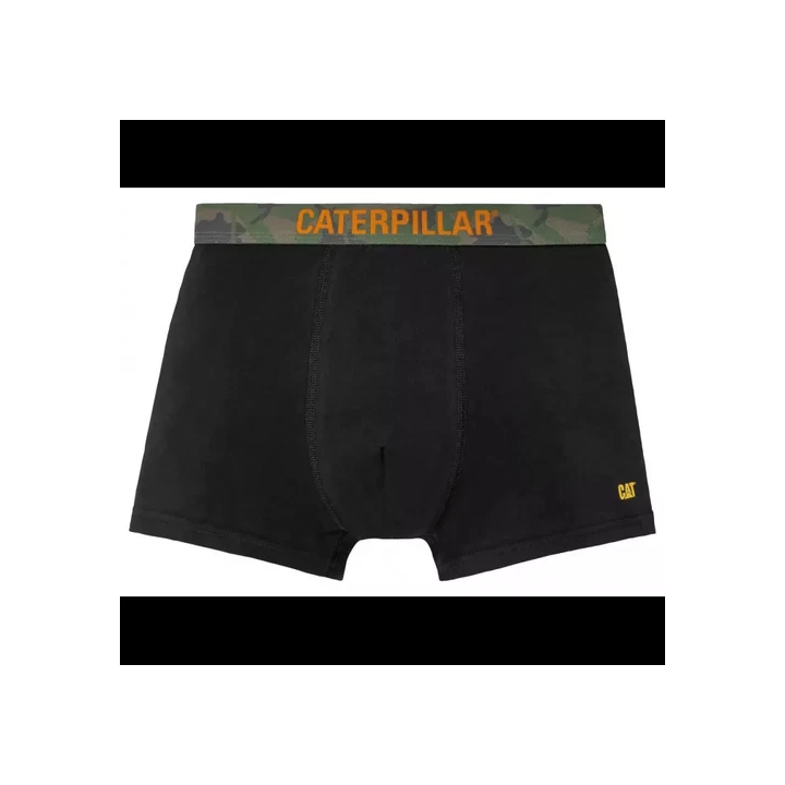 Caterpillar Lot de 2 Boxers Homme Bande Armé écriture orange
