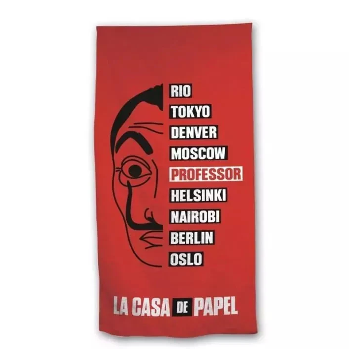 La Casa de Papel "El Profesor" 100% Cotton Beach and Pool Towel