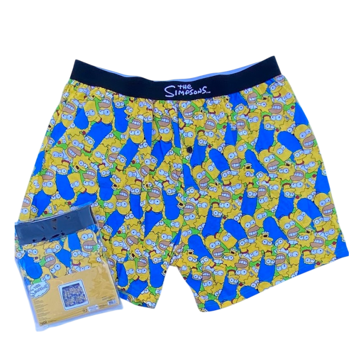 Men's The Simpsons Boxers & Boxer Briefs - 100% Cotton - Various Designs & Sizes