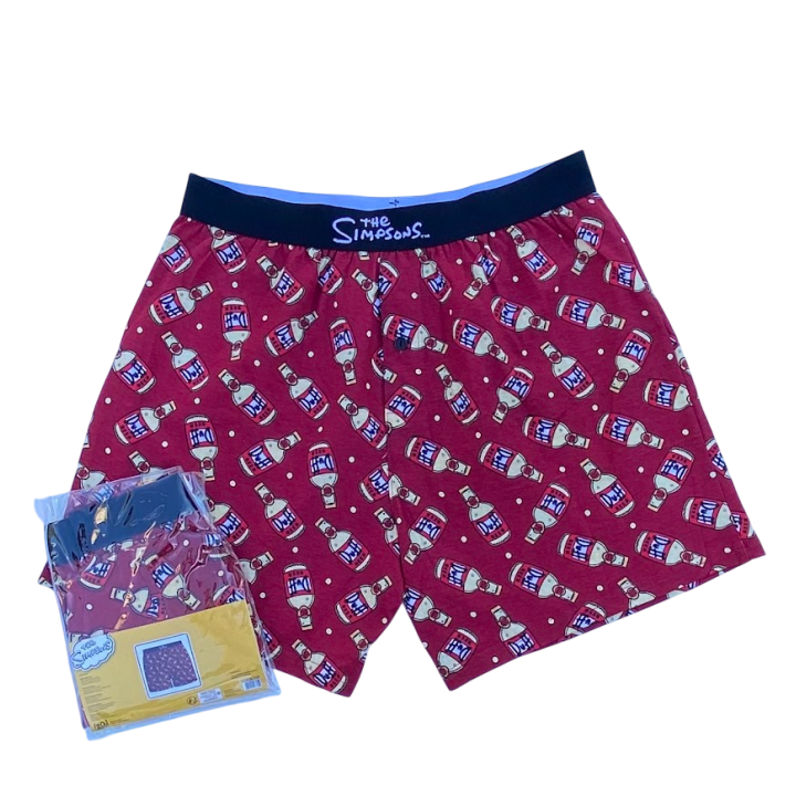 Boxer Homme Les Simpson 100% Coton - Short & Caleçon Confortable - Plusieurs Modèles & Tailles
