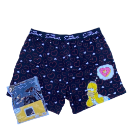 Boxer Homme Les Simpson 100% Coton - Short & Caleçon Confortable - Plusieurs Modèles & Tailles